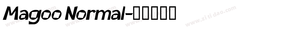 Magoo Normal字体转换